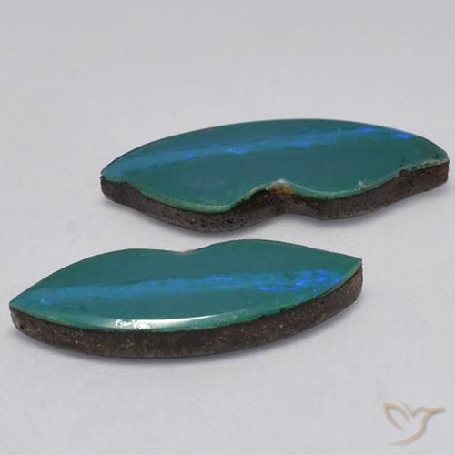 Pedras preciosas de Opala Doublet Multicolorido natural de 5.57 ct, Chique, Opaco