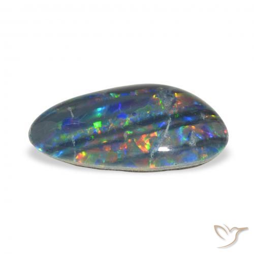 Opala Triplet Multicolorido Natural 3.25ct, Chique, Opaco