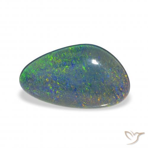 Opala Triplet Multicolorido Natural 3.23ct, Chique, Opaco