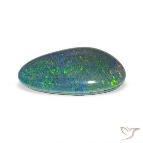 Opala Triplet Multicolorido Natural 3.23ct, Chique, Opaco