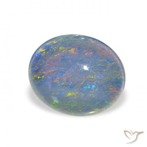 Opala Triplet Multicolorido Natural 2.42ct, oval, Opaco