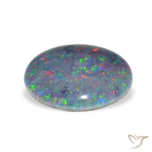 Opala Triplet Multicolorido Natural 2.90ct, oval, Opaco