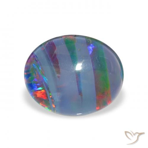 2.25ct Multicolorido Opala Triplet, oval, Opaco
