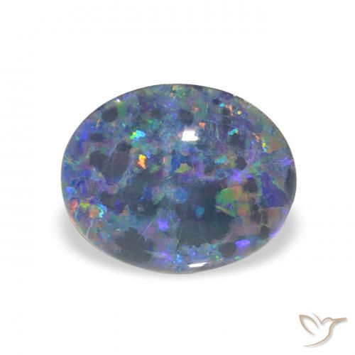 1.98ct Natural Multicolorido Opala Triplet, oval, Opaco