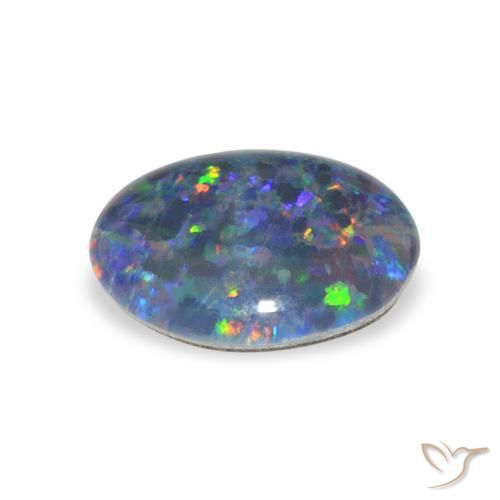 Opala Triplet Multicolorido Natural 1.98ct, oval, Opaco