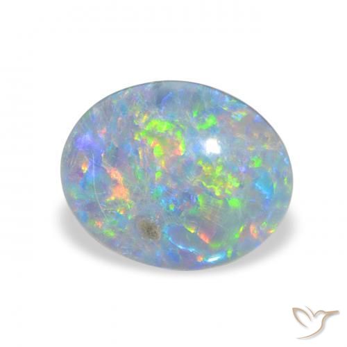 Opala Triplet Multicolorido Natural 2.31ct, oval, Opaco