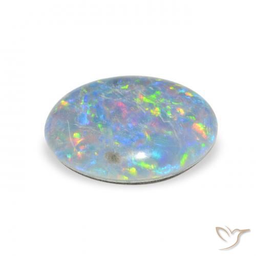 Opala Triplet Multicolorido Natural 2.31ct, oval, Opaco