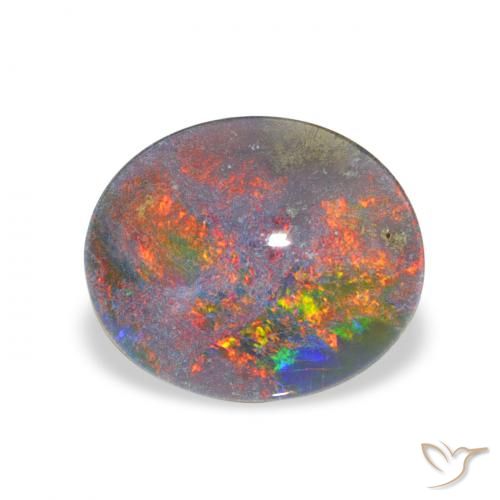 2.41ct Natural Multicolorido Opala Triplet, oval, Opaco