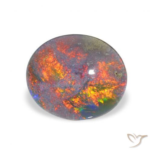 Opala Triplet Multicolorido Natural 2.41ct, oval, Opaco