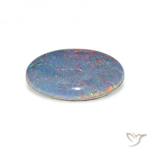 Opala Triplet Multicolorido Natural 3.74ct, oval, Opaco