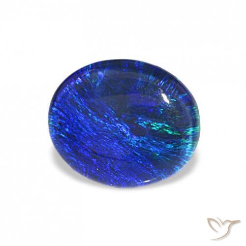 Opala Triplet Multicolorido Natural 3.21ct, oval, Opaco