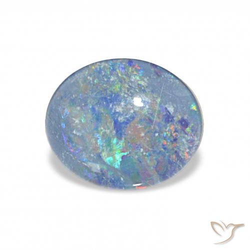2.86ct Multicolorido Opala Triplet, oval, Opaco