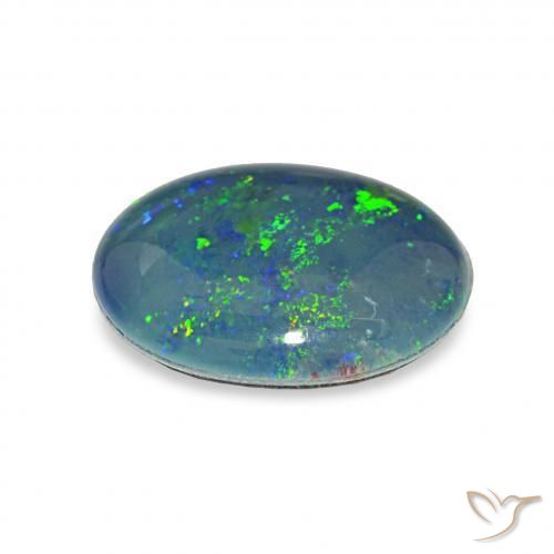 Opala Triplet Multicolorido Natural 2.93ct, oval, Opaco