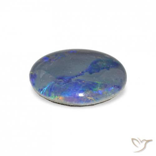 Opala Triplet Multicolorido Natural 2.68ct, oval, Opaco