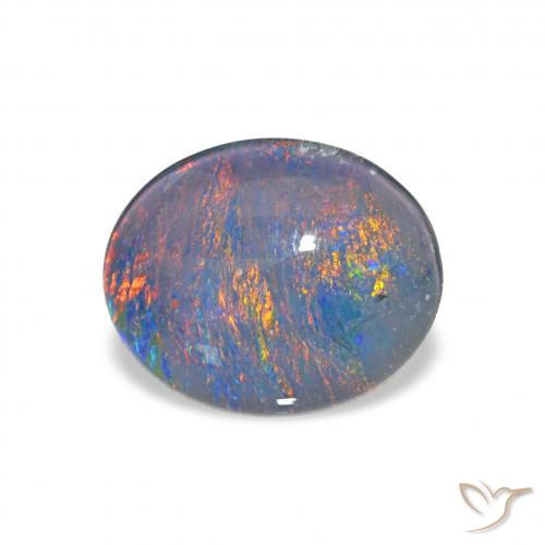 2.51ct Multicolorido Opala Triplet, oval, Opaco