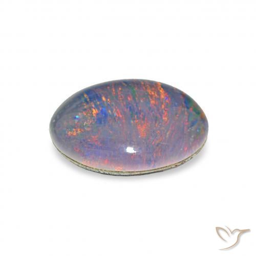 Opala Triplet Multicolorido Natural 2.51ct, oval, Opaco