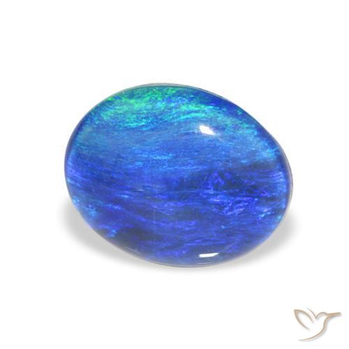 Opala Triplet Multicolorido Natural 2.79ct, oval, Opaco