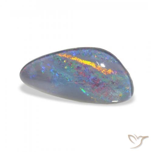Opala Triplet Multicolorido Natural 4.22ct, Chique, Opaco