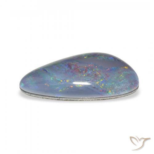 Opala Triplet Multicolorido Natural 4.22ct, Chique, Opaco