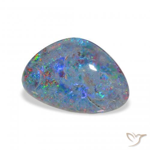 Opala Triplet Multicolorido Natural 4.35ct, Chique, Opaco