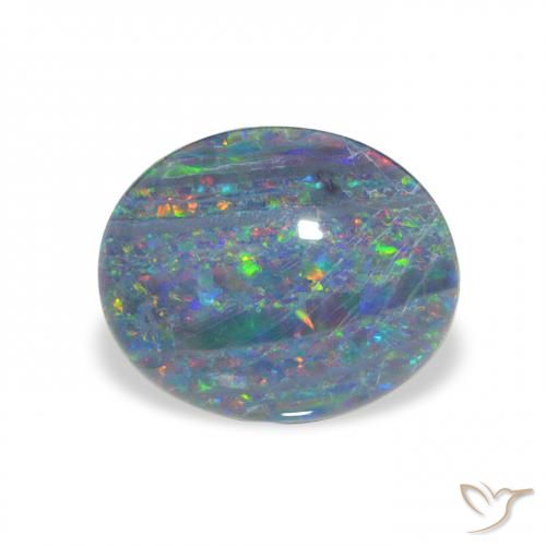 2.03ct Natural Multicolorido Opala Triplet, oval, Opaco