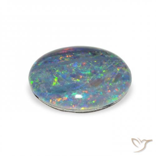 Opala Triplet Multicolorido Natural 2.03ct, oval, Opaco