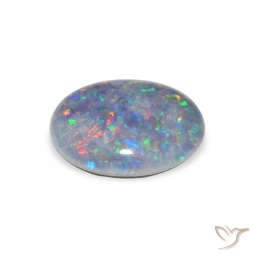 Opala Triplet Multicolorido Natural 2.33ct, oval, Opaco
