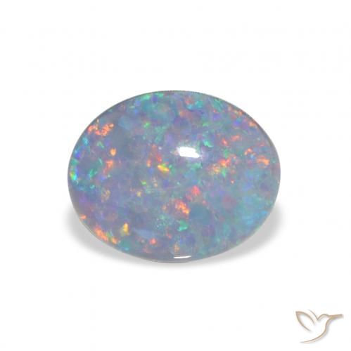 2.39ct Natural Multicolorido Opala Triplet, oval, Opaco
