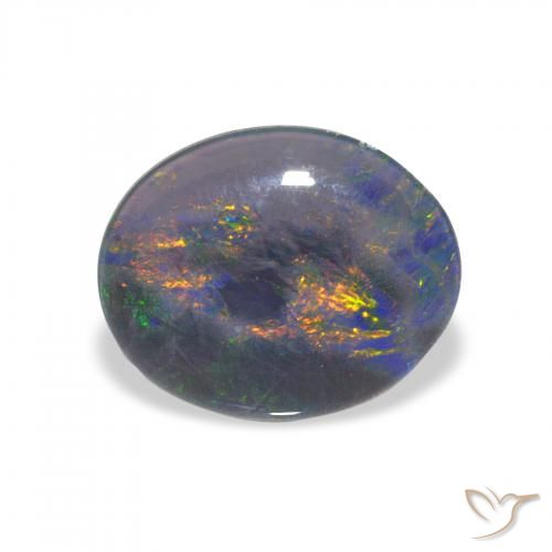 2.50ct Natural Multicolorido Opala Triplet, oval, Opaco