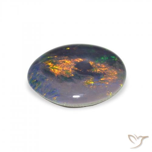 Opala Triplet Multicolorido Natural 2.50ct, oval, Opaco