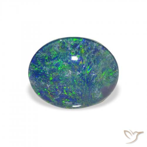 2.16ct Natural Multicolorido Opala Triplet, oval, Opaco