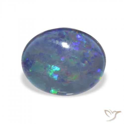 2.82ct Natural Multicolorido Opala Triplet, oval, Opaco