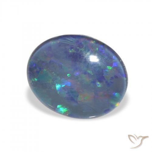 Opala Triplet Multicolorido Natural 2.82ct, oval, Opaco