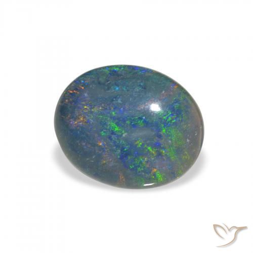 Opala Triplet Multicolorido Natural 2.11ct, oval, Opaco