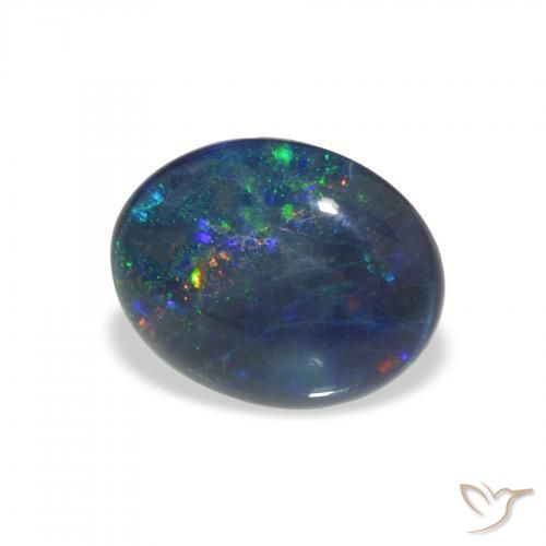 Opala Triplet Multicolorido Natural 2.57ct, oval, Opaco
