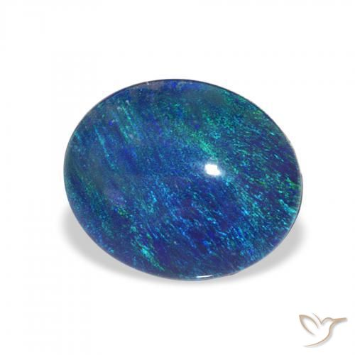 Opala Triplet Multicolorido Natural 2.94ct, oval, Opaco
