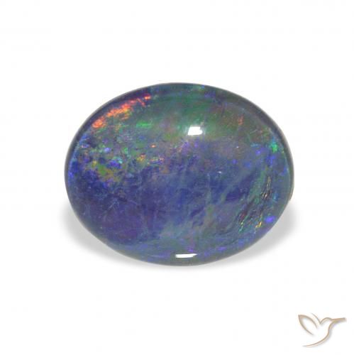 2.57ct Natural Multicolorido Opala Triplet, oval, Opaco