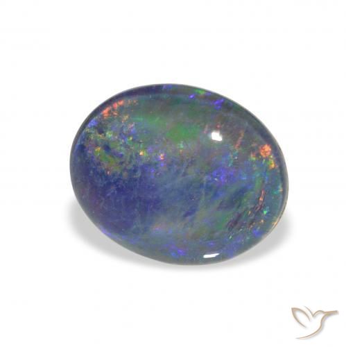 Opala Triplet Multicolorido Natural 2.57ct, oval, Opaco
