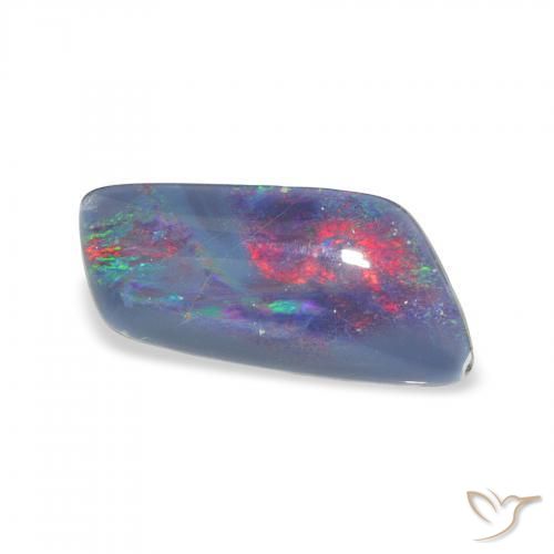 Opala Triplet Multicolorido Natural 3.05ct, Chique, Opaco