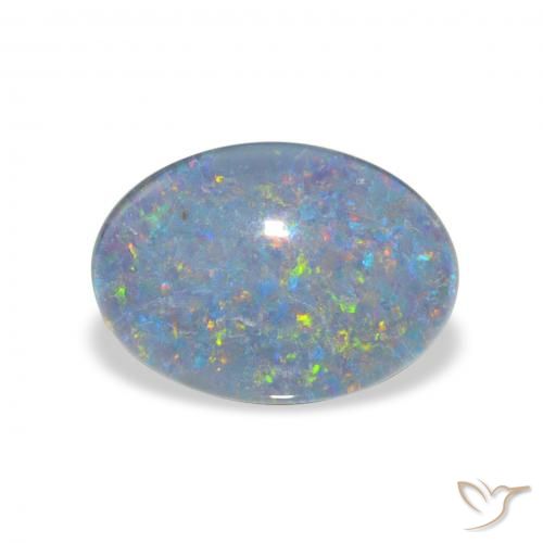 3.74ct Multicolorido Opala Triplet, oval, Opaco