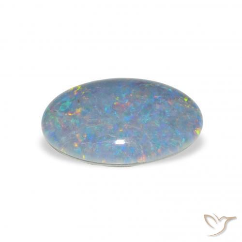 Opala Triplet Multicolorido Natural 3.74ct, oval, Opaco