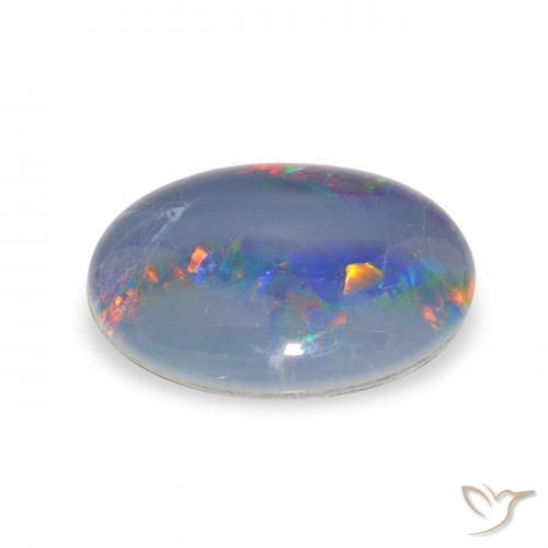 Opala Triplet Multicolorido Natural 2.54ct, oval, Opaco