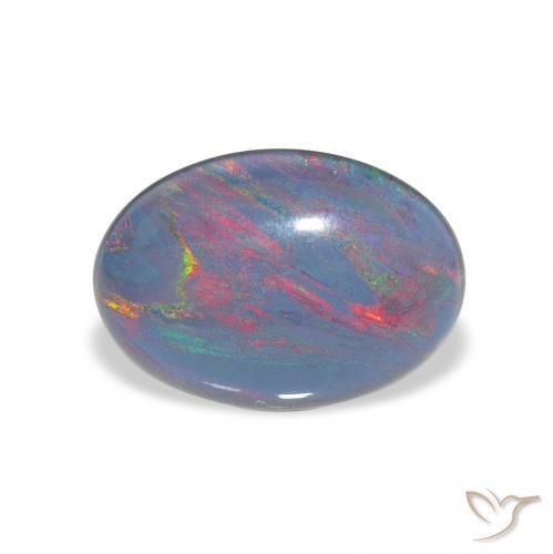 3.74ct Natural Multicolorido Opala Triplet, oval, Opaco