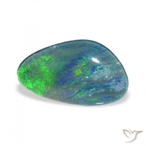 Opala Triplet Multicolorido Natural 3.26ct, Chique, Opaco