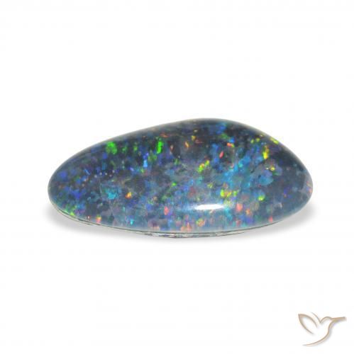 Opala Triplet Multicolorido Natural 3.20ct, Chique, Opaco