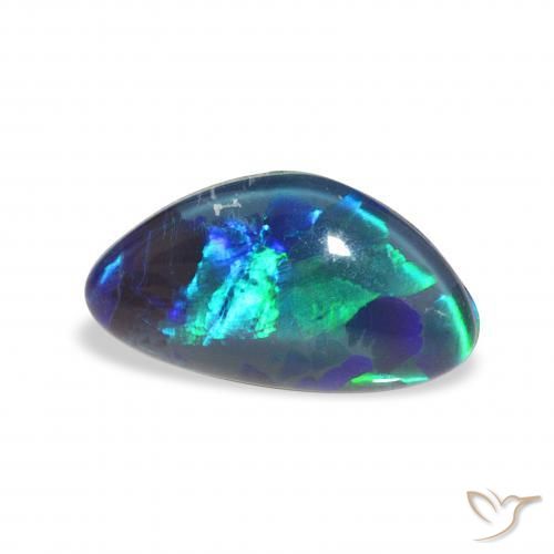 Opala Triplet Multicolorido Natural 2.36ct, Chique, Opaco