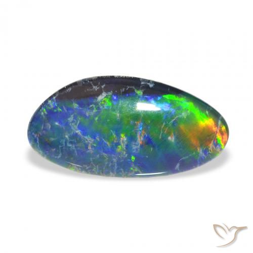 3.77ct Natural Multicolorido Opala Triplet, Chique, Opaco
