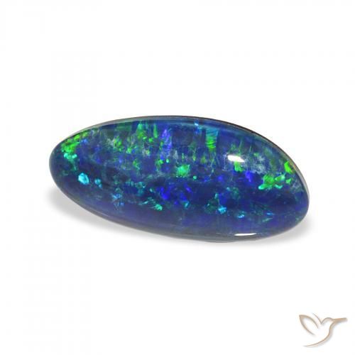 Opala Triplet Multicolorido Natural 2.25ct, Chique, Opaco