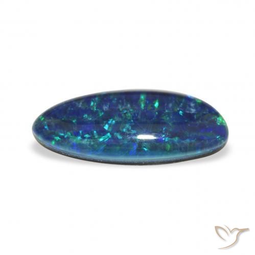 Opala Triplet Multicolorido Natural 2.25ct, Chique, Opaco