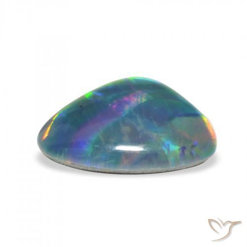 Opala Triplet Multicolorido Natural 1.94ct, Chique, Opaco